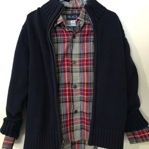 2 pc TCP sweater and LS button up!
